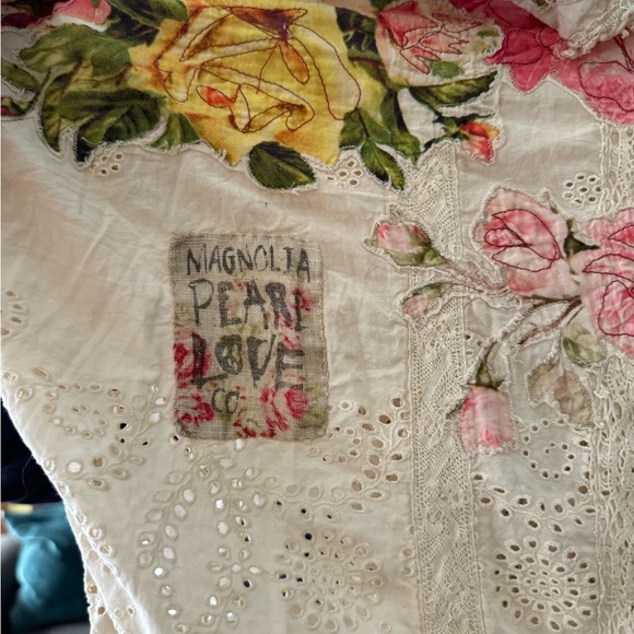 Beautiful Magnolia Pearl wearable art dress. Coronado Eyelet Pearl colored - Picture 2 of 12